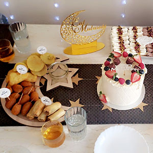 Eid Al Fitr 2022 table setting decorations