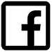 black and white Facebook icon