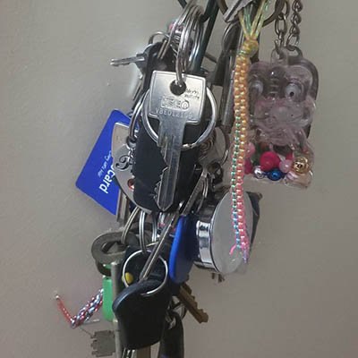 Key ring with multiple key rings and keys